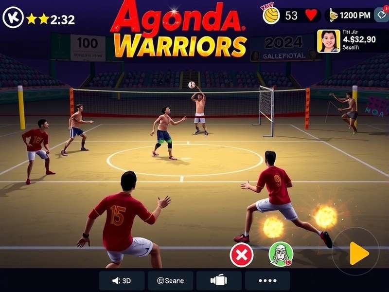 Agonda Volleyball Warriors Gameplay Screenshot